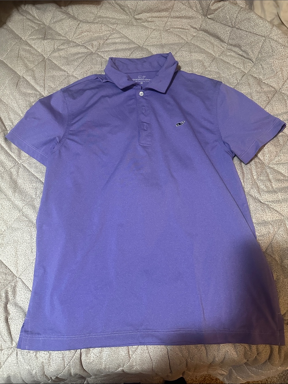 Vineyard Vines Performance Polo Shirt Men's Purple Medium